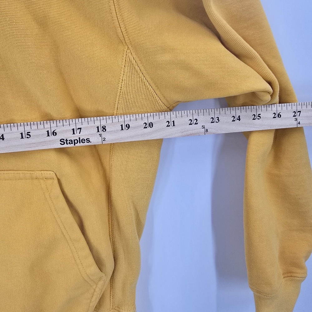 Champion Hoodie Men's M Reverse Weave Yellow Logo Casual Comfort - Picture 4 of 8